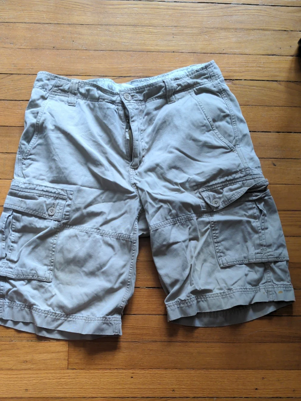 Northface Men's Cargo Shorts — Light Tan Utility Style